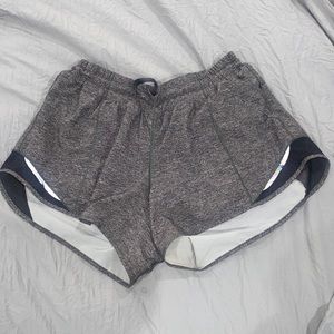 Lululemon Gray Hotty Hot Shorts 4”